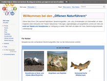 Tablet Screenshot of offene-naturfuehrer.de